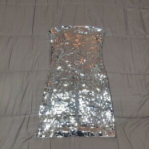 Meshki Sparkling Mini Dress for Christmas party